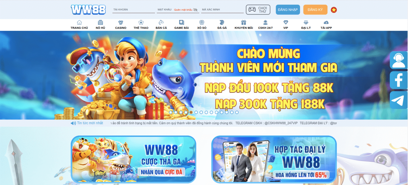 trang chu ww88 giao diện ww88